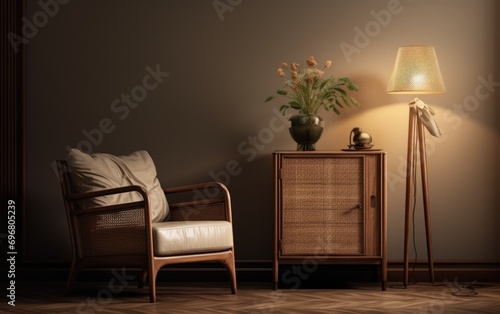 Living room interior with s...