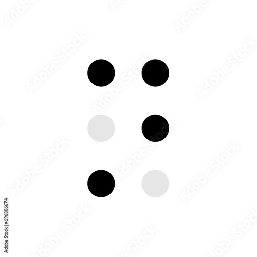 Braille alphabet letter