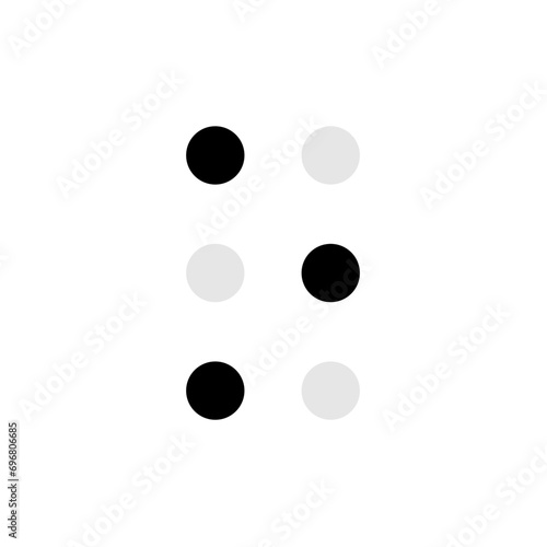 Braille alphabet letter