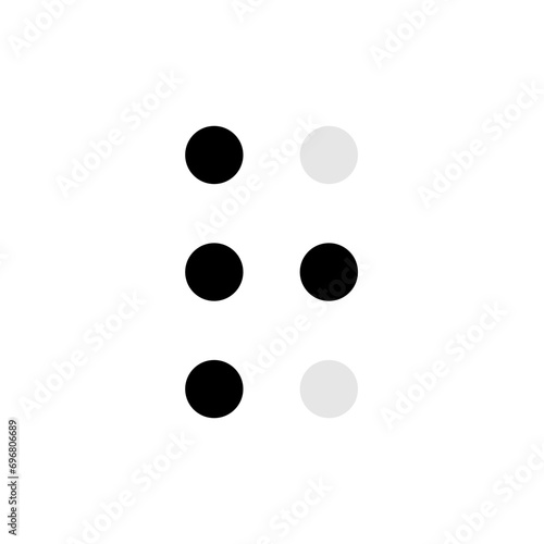 Braille alphabet letter