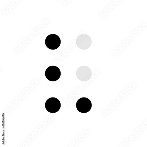 Braille alphabet letter