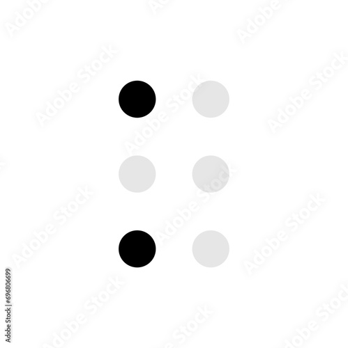 Braille alphabet letter