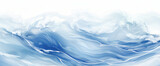 Abstract blue and white ocean wave web banner