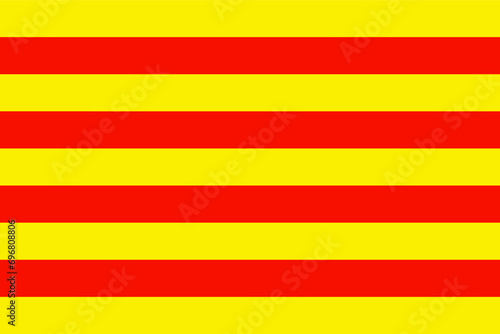 Canvas-taulu Flag of Roussillon