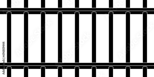 3d metal prison bars seamless pattern