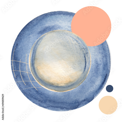 abstarct watercolor design for decoration