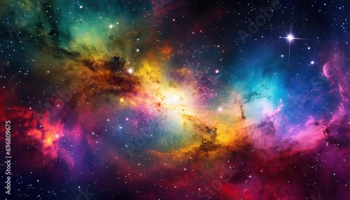colorful space galaxy supernova nebula background