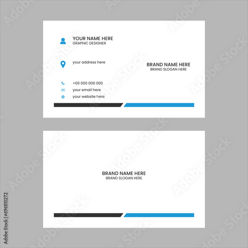 minimalistic business card design template