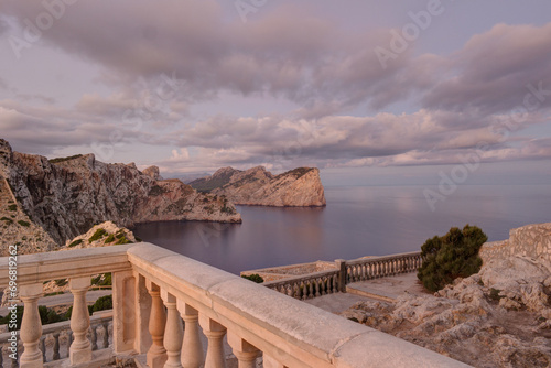 Langzeitbelichtung Mittelmeer vom Cap de Formentor, Mallorca