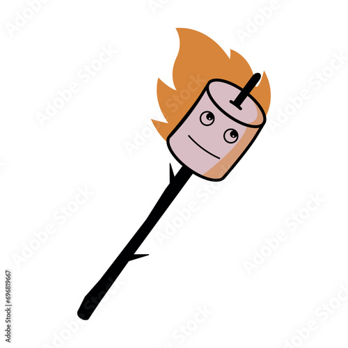 marshmallow logo vector illustration design
