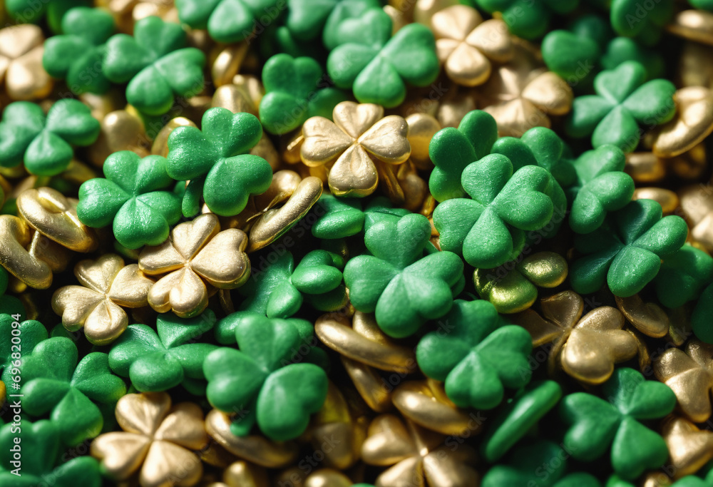 Fototapeta premium Emerald Isle Celebration: Magical Talismans