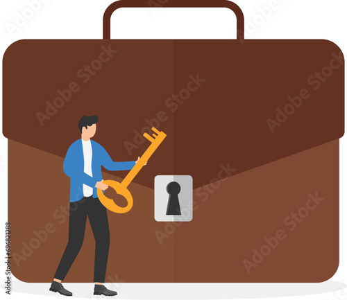 Business secret, specific talk and negotiation, confidential communication concept,

