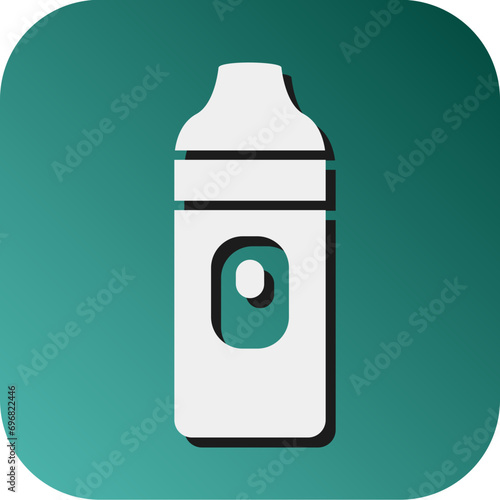 Vape Vector Glyph Gradient Background Icon Design