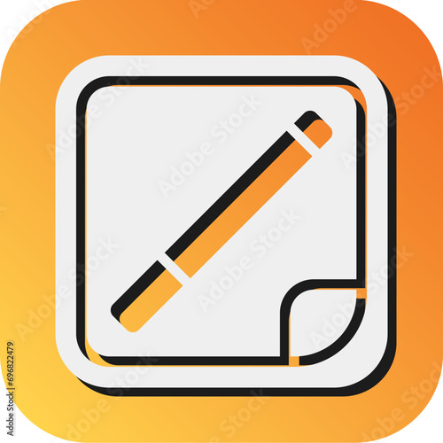 Nicotine Patch Vector Glyph Gradient Background Icon Design