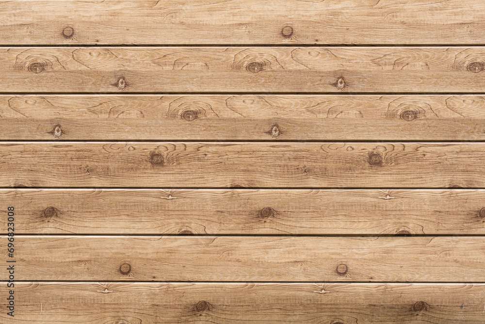 Obraz premium Oak wooden wall background or texture. Plank background of oak wood
