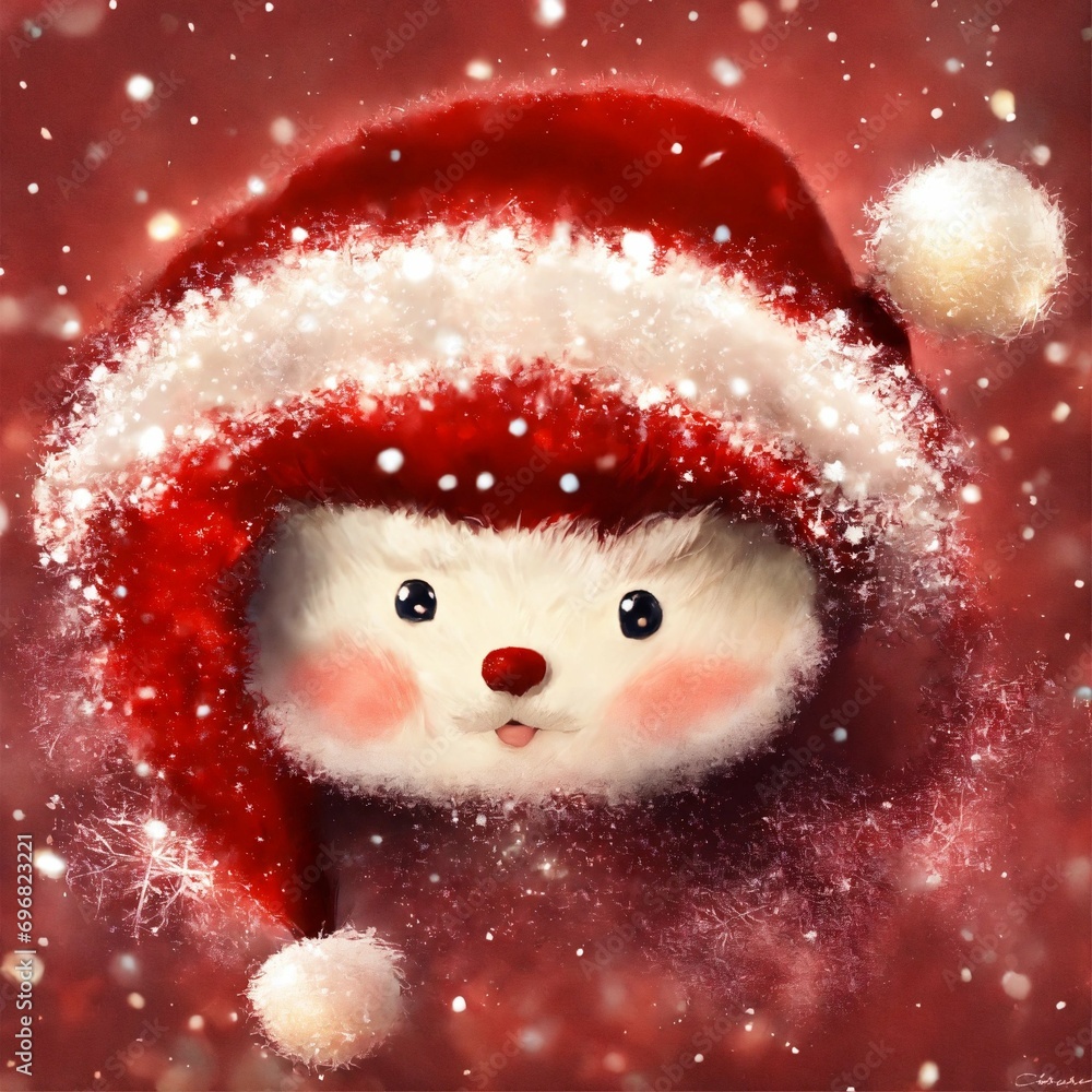 Jolly Santa brings joy with rosy cheeks and merry eyes.
Jolly Santa brings joy with rosy cheeks and merry eyes.