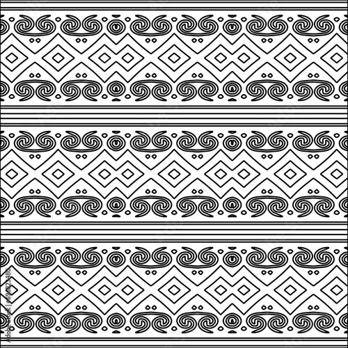 Abstract patterns.Abstract shapes from lines. Raster graphics for design. Black and white pattern.