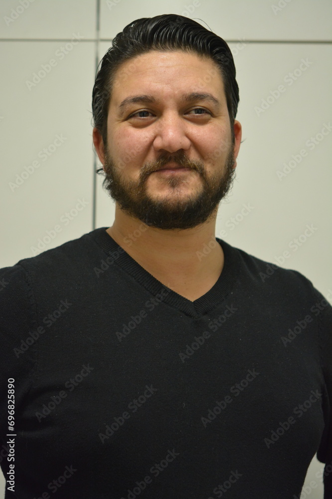 Obraz premium Portrait of a young man turkish / asian face