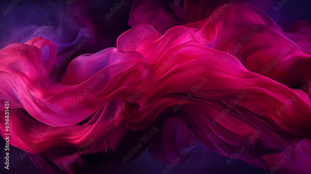 Obraz premium Bright abstract liquid purple gradient. The image is wrinkle-free, highly detailed, with extremely smooth, glass-like textures and backdrop. Copy paste area for text