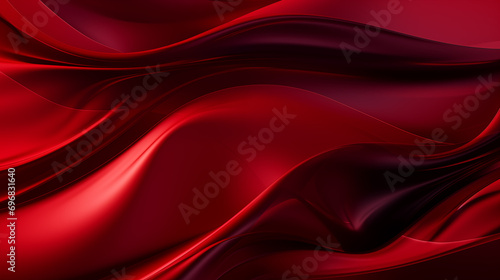 Bright abstract liquid red gradient. The image is wrinkle-free, highly detailed, with extremely smooth, glass-like textures and backdrop. Copy paste area for text