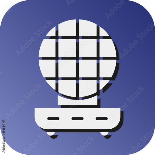 Roti Maker Vector Glyph Gradient Background Icon Design