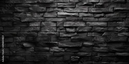Timeless beauty and rugged charm of textured stone wall. Monochromatic palette featuring various shades of black grey and white sense of sophistication and depth to composition