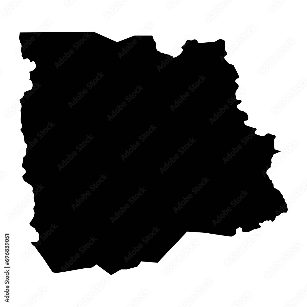 Sassandra Marahoue district map, administrative division of Ivory Coast. Vector illustration. Sassandra Marahoue district map, administrative division of Ivory Coast. Vector illustration.