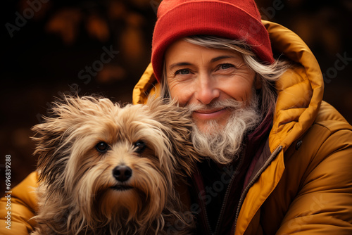 A Tale of Happiness Man and His Dog Sharing a Happy Moment