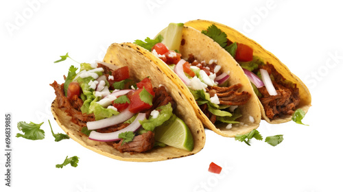 Beef Tacos On Transparent Background