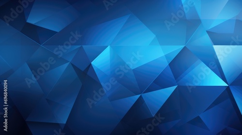 Abstract blue geometric painting art background. Blue Monday concept. Geometrical artwork illustration for wallpaper, cover, poster, print, web.