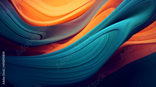 Abstract organic lines as panoramic wallpaper background without text  illustration