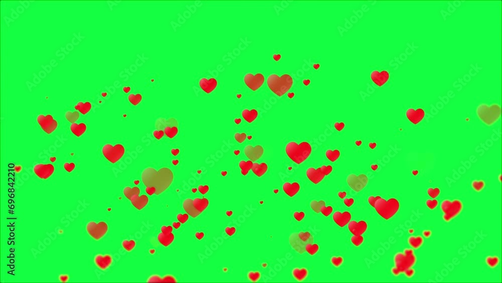 4K Social media Live style animated heart on green screen. 60 FPS 4K Social media Live style animated heart on green screen. 60 FPS