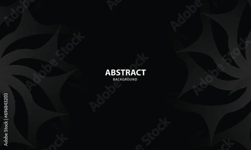 abstract background. Dark black background with abstract graphic elements for presentation background design, luxury black, card, banner, poster, frame, cover.