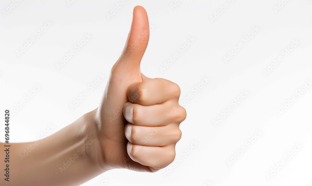 Positive Approval Gesture in Sign Language by Individual Studio Model Positive Approval Gesture in Sign Language by Individual Studio Model