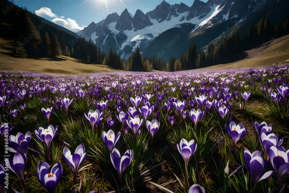 spring in the mountains