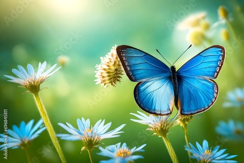 butterfly on a flower © qaiser