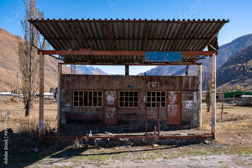 old abandoned gas station.