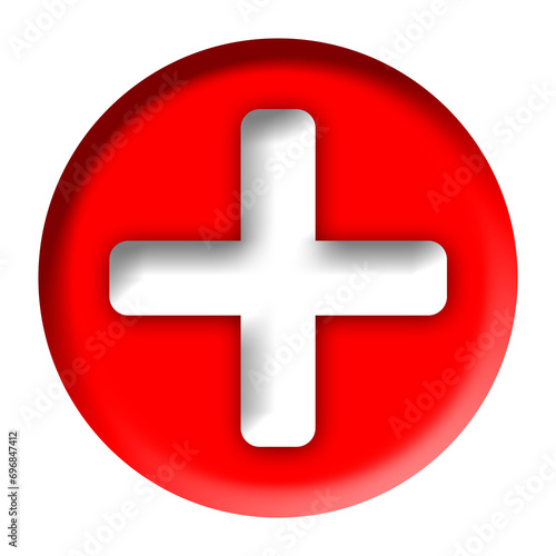 red cross button