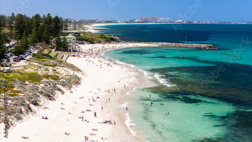 Cottesloe Beach in Western Australia on Summers day