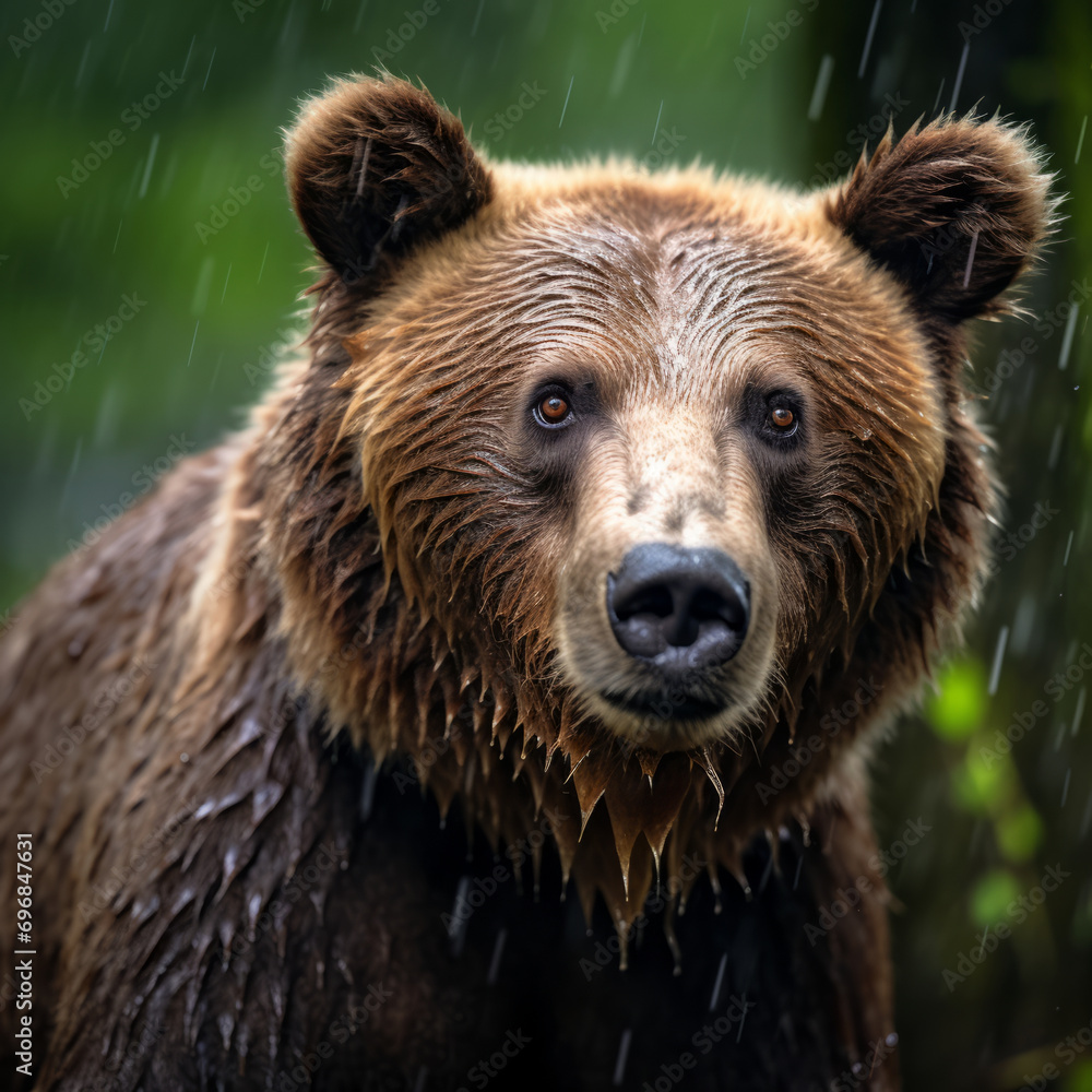 Brown Bear in Wilderness