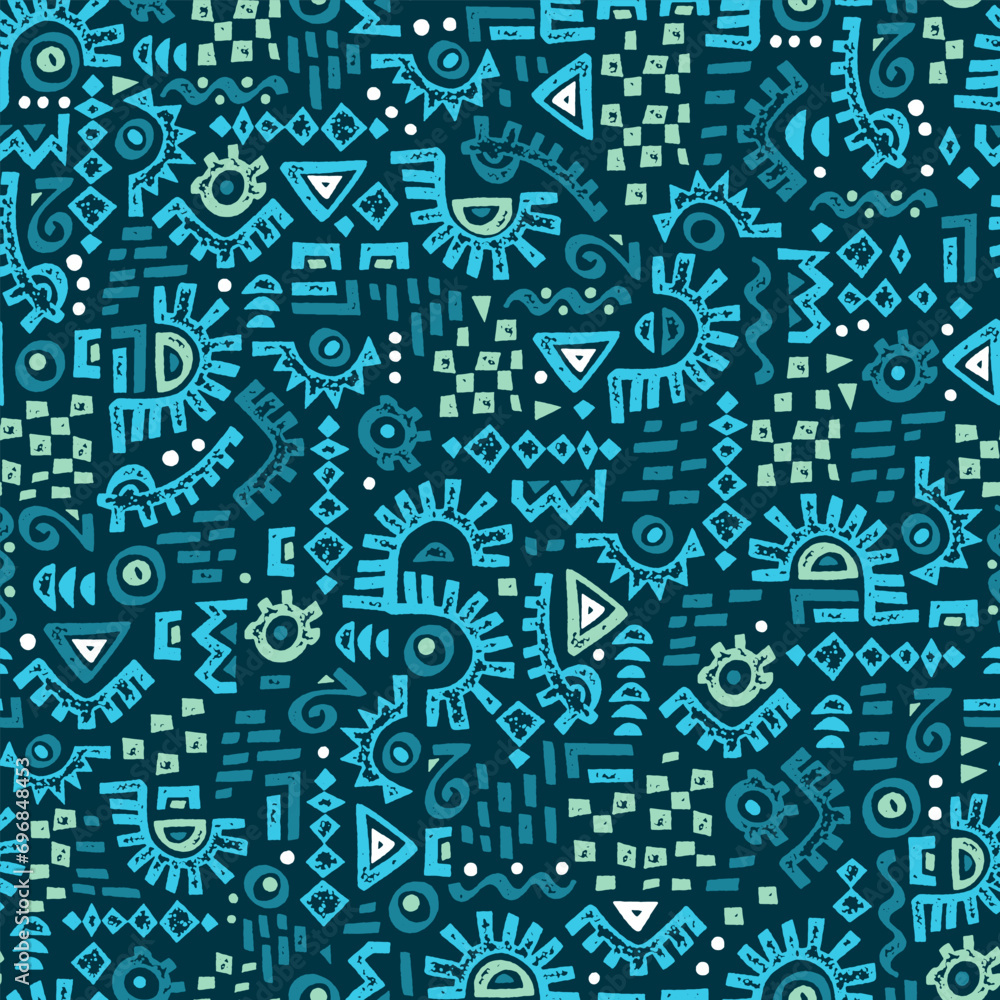 Hand drawn abstract seamless pattern, ethnic background, simple style - great for textiles, banners, wallpapers, wrapping - vector design Hand drawn abstract seamless pattern, ethnic background, simple style - great for textiles, banners, wallpapers, wrapping - vector design