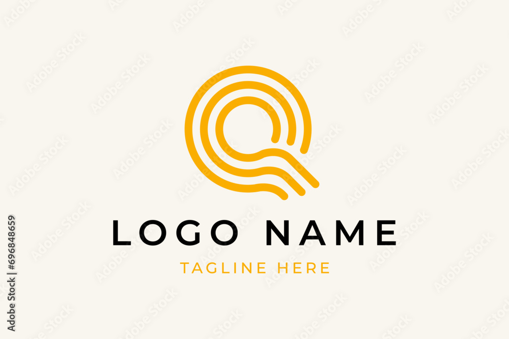 Letter Q Abstract Logo logo design Letter Q Abstract Logo logo design