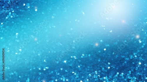  Abstract bright glitter blue background. 