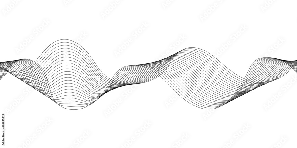 Wave lines and curve line for banner background. Abstract wavy technology curve lines on transparent background. Wave lines and curve line for banner background. Abstract wavy technology curve lines on transparent background.