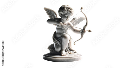 Cupid Statue with Bow and Arrow on Transparent Background © John