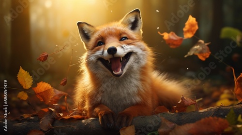 Charming Joyful Fox Pose