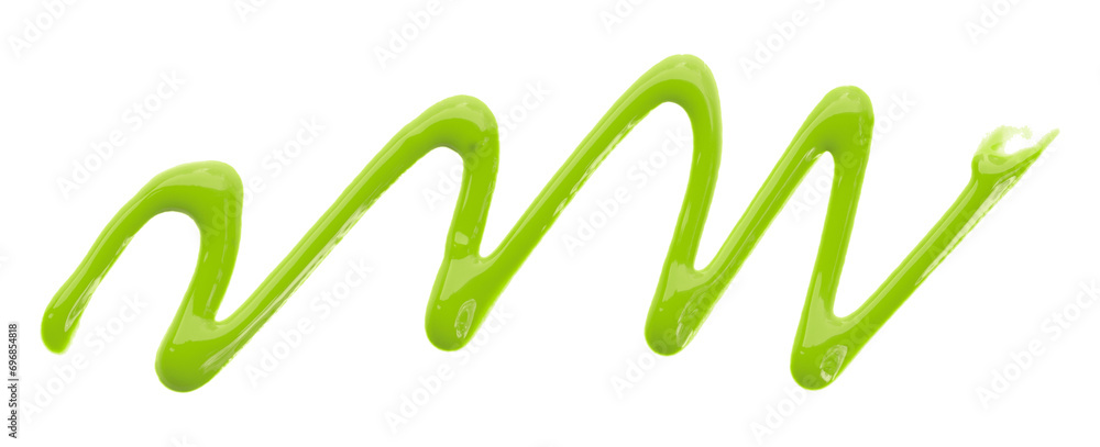 Green watercolor painted zigzag lines isolated on transparent background. Green watercolor painted zigzag lines isolated on transparent background.