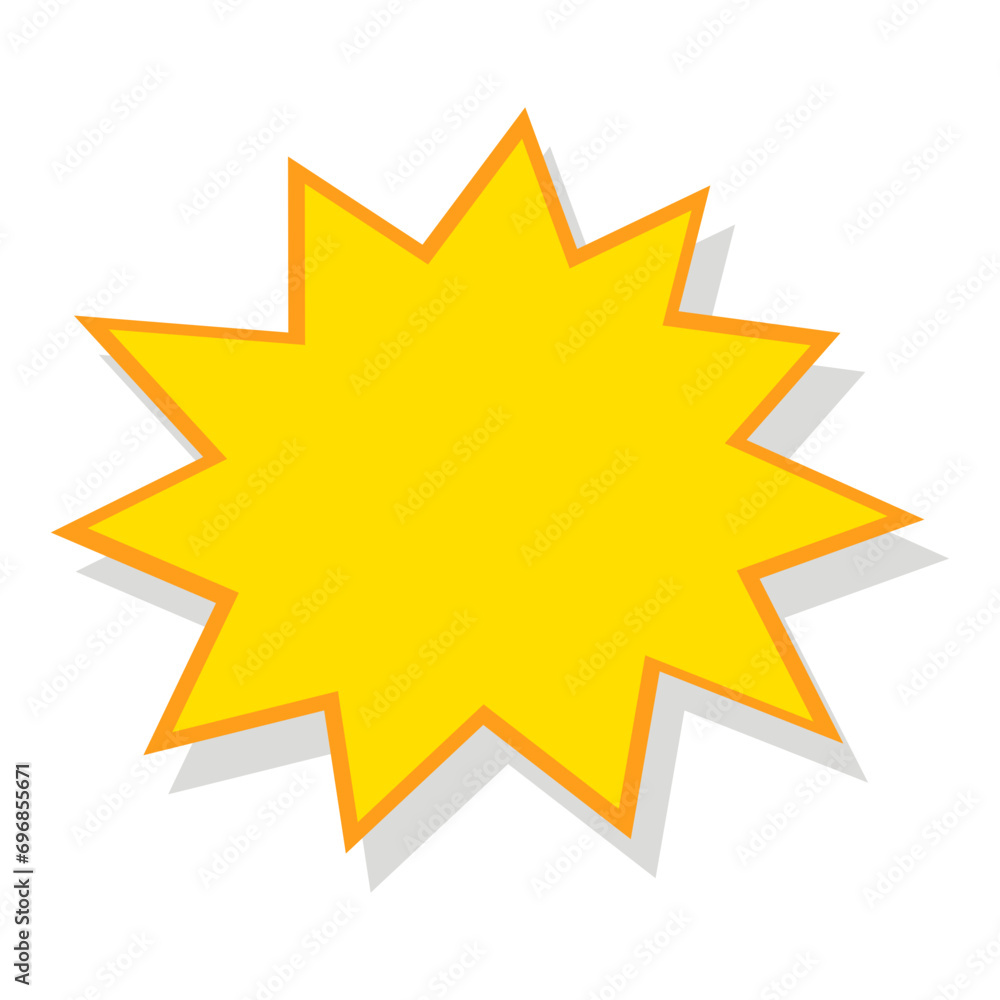 Fototapeta premium Explosion Shape Vector
