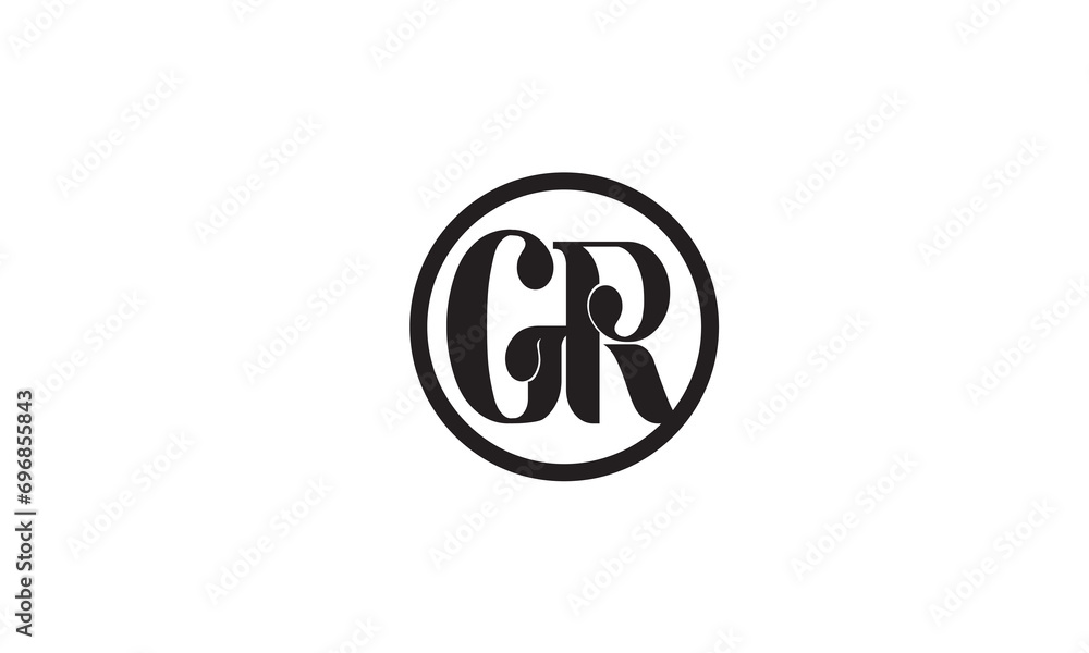 GR, RG , G , R, Abstract Letters Logo Monogram GR, RG , G , R, Abstract Letters Logo Monogram
