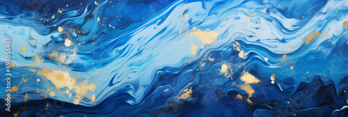 blue and gold abstract background